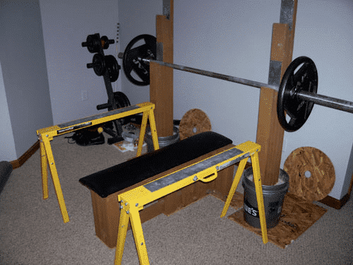 diy wooden squat rack